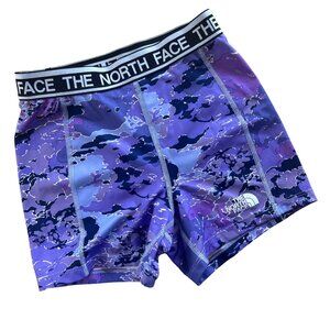The North Face Purple Camouflage Exercise Shorts Girls M